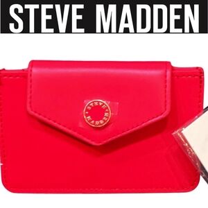 Steve Madden BTrace Card Case- Red